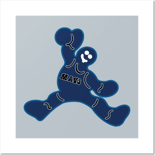 Jumping Dallas Mavericks Gingerbread Man Posters and Art